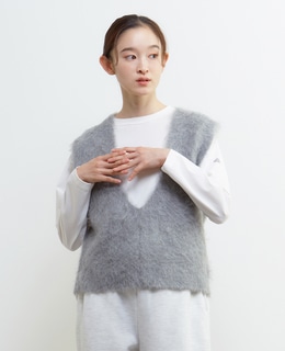 ロングシャギーVベスト