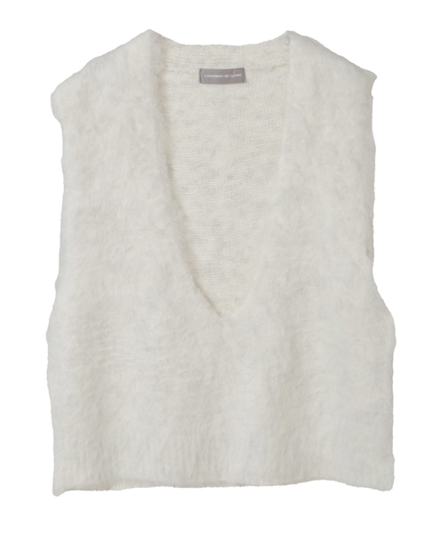 ロングシャギーVベスト 詳細画像 ライトグレー 10