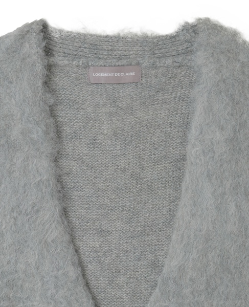 ロングシャギーVベスト 詳細画像 ミディアムグレー 11