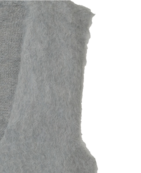 ロングシャギーVベスト 詳細画像 ミディアムグレー 12