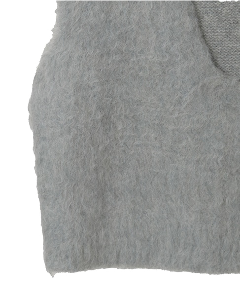 ロングシャギーVベスト 詳細画像 ミディアムグレー 13