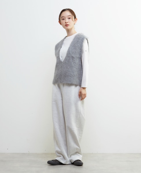 ロングシャギーVベスト 詳細画像 ミディアムグレー 3