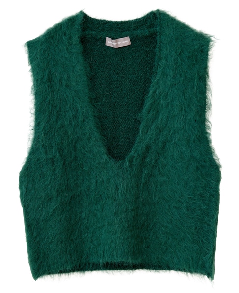ロングシャギーVベスト 詳細画像 モスグリーン 9