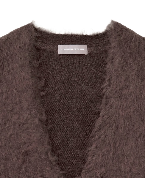 ロングシャギーVベスト 詳細画像 ブラウン 10