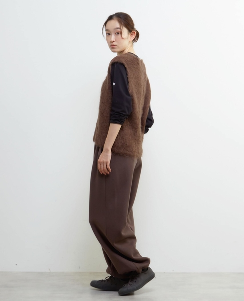 ロングシャギーVベスト 詳細画像 ブラウン 3