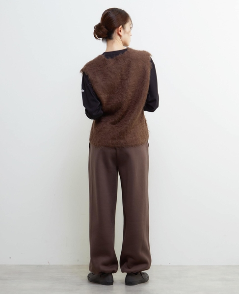 ロングシャギーVベスト 詳細画像 ブラウン 4