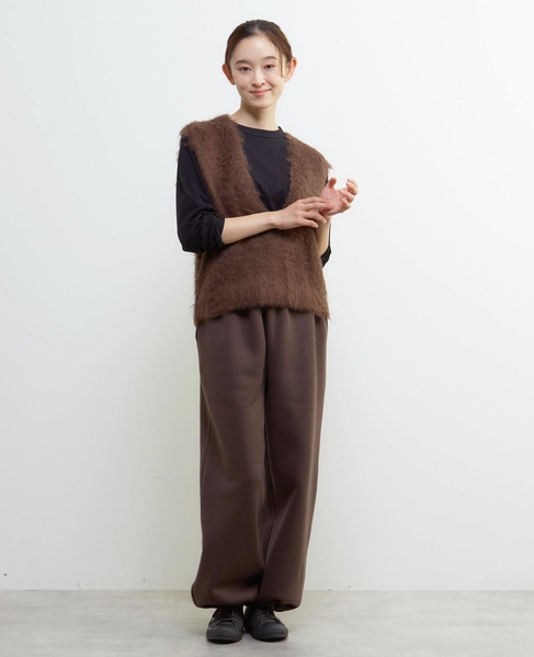 ロングシャギーVベスト 詳細画像 ブラウン 7