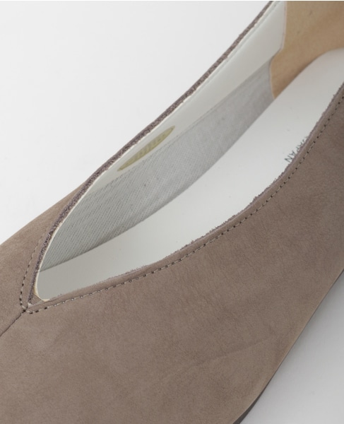 Vカットフラットシューズ 詳細画像 グレイッシュベージュ 12