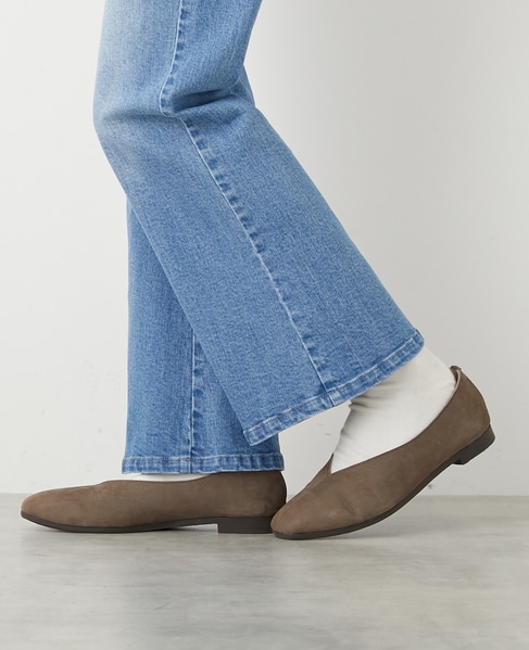 Vカットフラットシューズ 詳細画像 グレイッシュベージュ 2