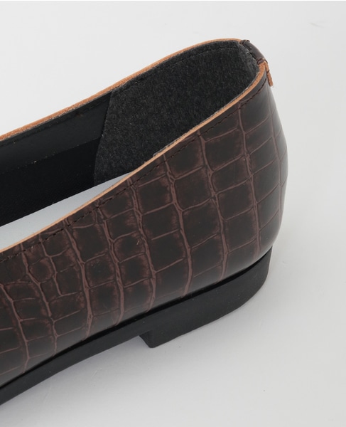 Vカットフラットシューズ 詳細画像 ブラウン 10