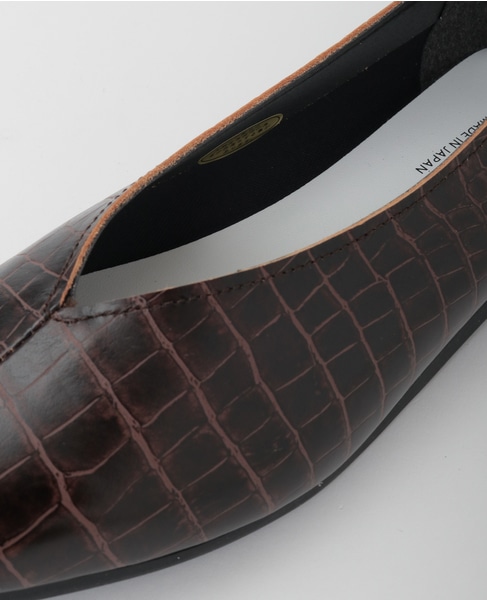 Vカットフラットシューズ 詳細画像 ブラウン 11