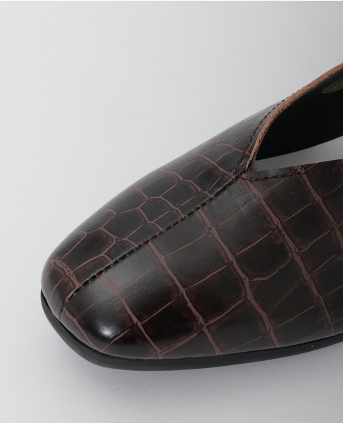 Vカットフラットシューズ 詳細画像 ブラウン 12