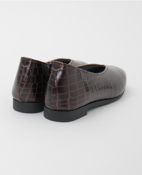 Vカットフラットシューズ 詳細画像 ブラウン 8