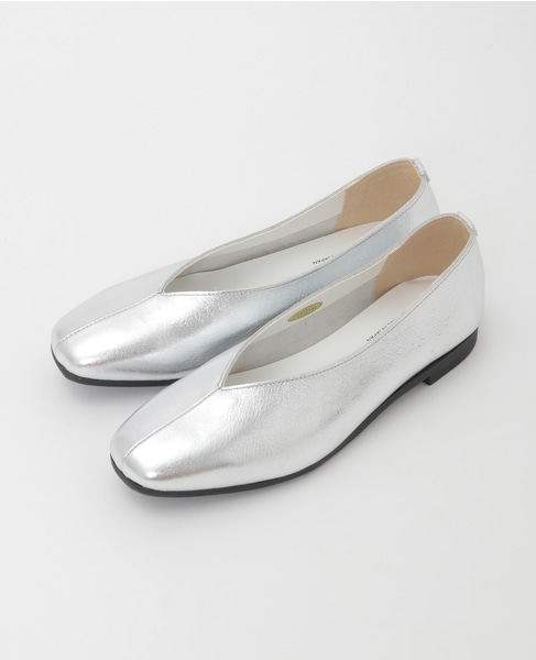 Vカットフラットシューズ 詳細画像 シルバー 11