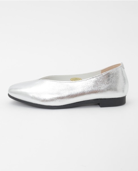 Vカットフラットシューズ 詳細画像 シルバー 14