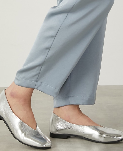 Vカットフラットシューズ 詳細画像 シルバー 2