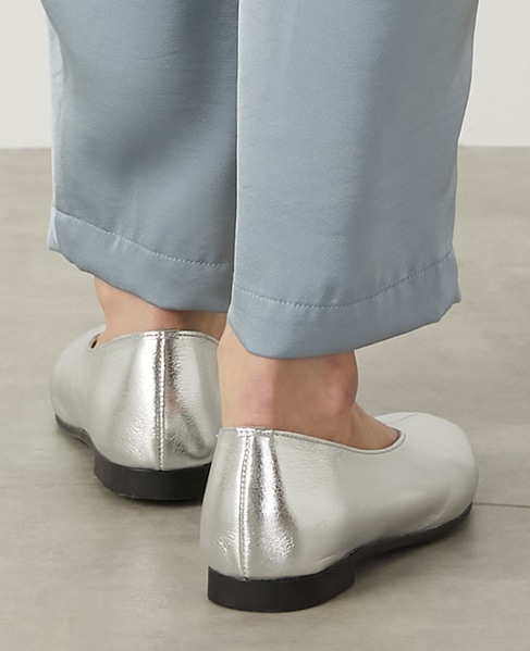 Vカットフラットシューズ 詳細画像 シルバー 3