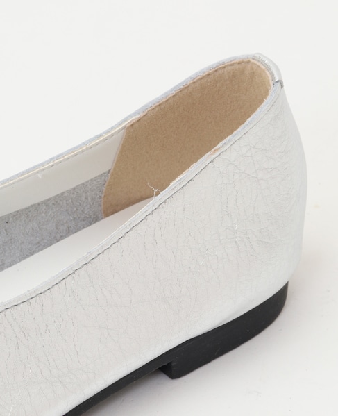 Vカットフラットシューズ 詳細画像 シルバー 9