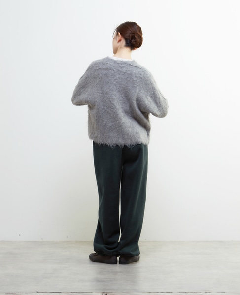 裏起毛セミワイドカットパンツ 詳細画像 ダークグリーン 7