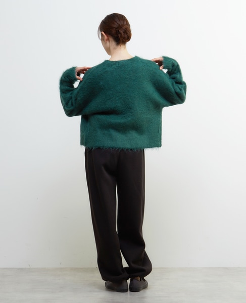 裏起毛セミワイドカットパンツ 詳細画像 ブラック 7