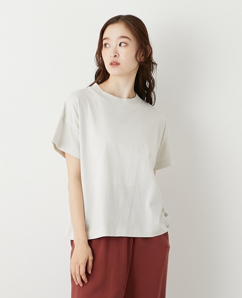 モックネックショートスリーブTシャツ 詳細画像 ベージュ系その他 1