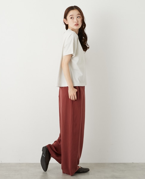 モックネックショートスリーブTシャツ 詳細画像 ベージュ系その他 7