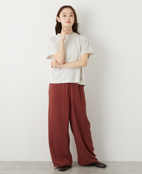 モックネックショートスリーブTシャツ 詳細画像 ベージュ系その他 9