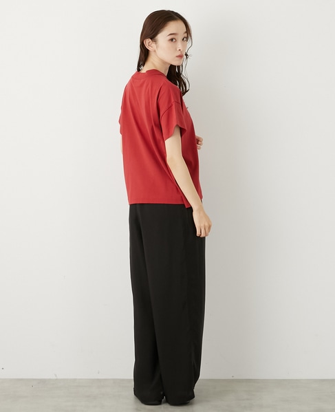 モックネックショートスリーブTシャツ 詳細画像 レッド 6