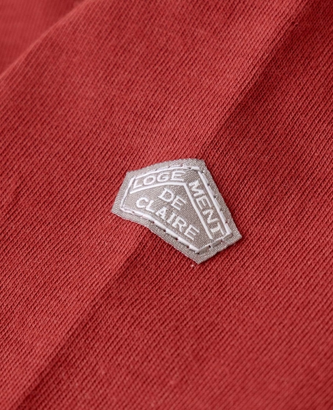 クルーネックラウンドヘムTシャツ 詳細画像 レッド 8