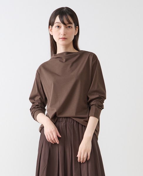 ボトルネックカットプルオーバー 詳細画像 ブラウン 1