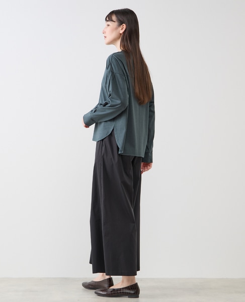 タックスリーブカットプルブラウス 詳細画像 グリーン 4