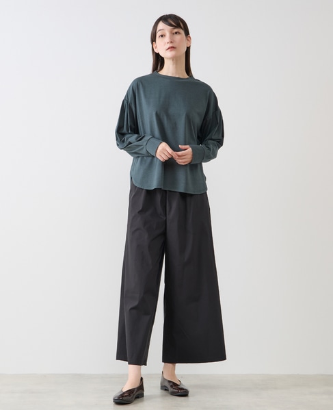 タックスリーブカットプルブラウス 詳細画像 グリーン 7