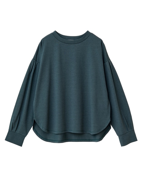 タックスリーブカットプルブラウス 詳細画像 グリーン 8