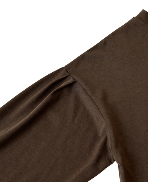 タックスリーブカットプルブラウス 詳細画像 ブラウン 11