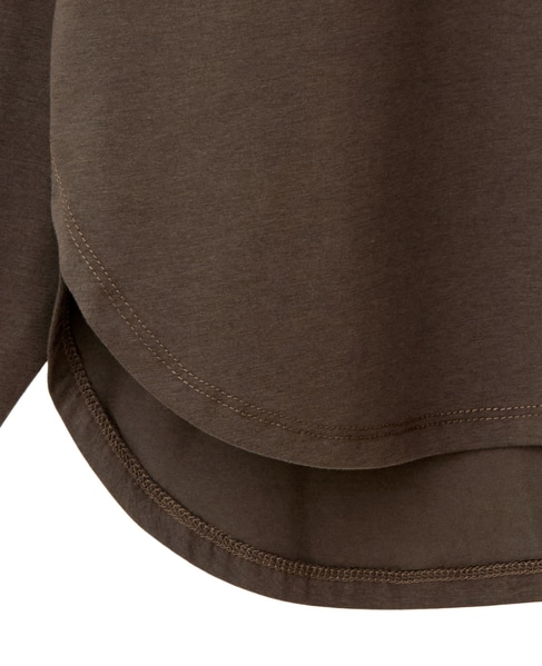 タックスリーブカットプルブラウス 詳細画像 ブラウン 13