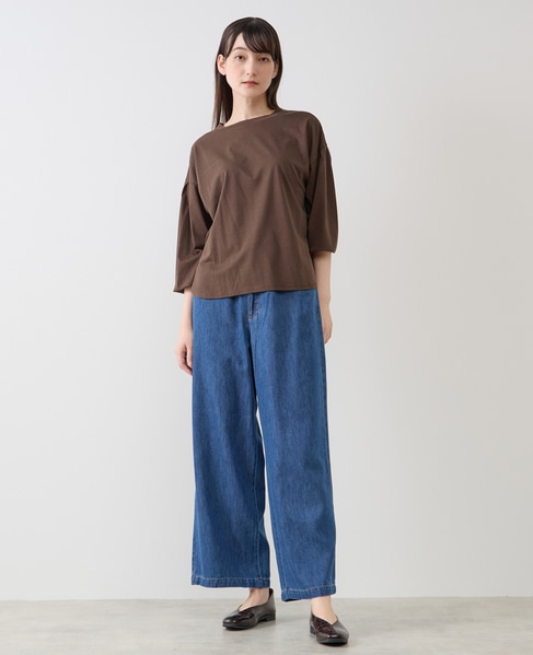 タックスリーブカットプルブラウス 詳細画像 ブラウン 7