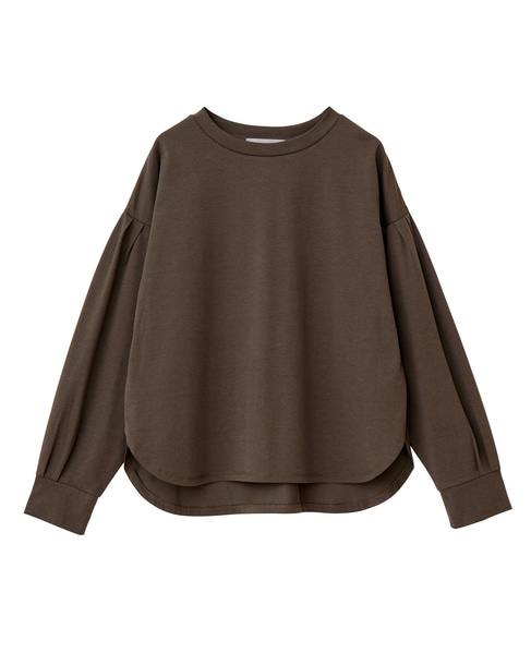 タックスリーブカットプルブラウス 詳細画像 ブラウン 8