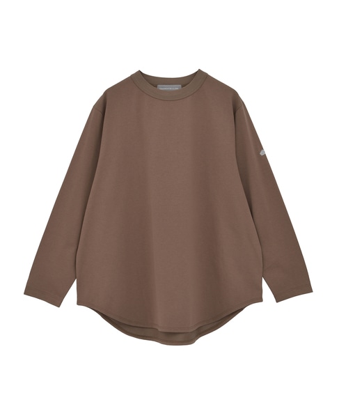 定番ラウンドヘムロングTシャツ 詳細画像 モカ 11