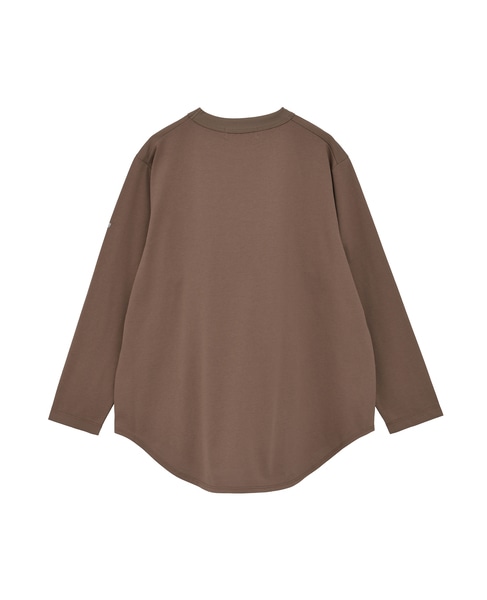 定番ラウンドヘムロングTシャツ 詳細画像 モカ 12