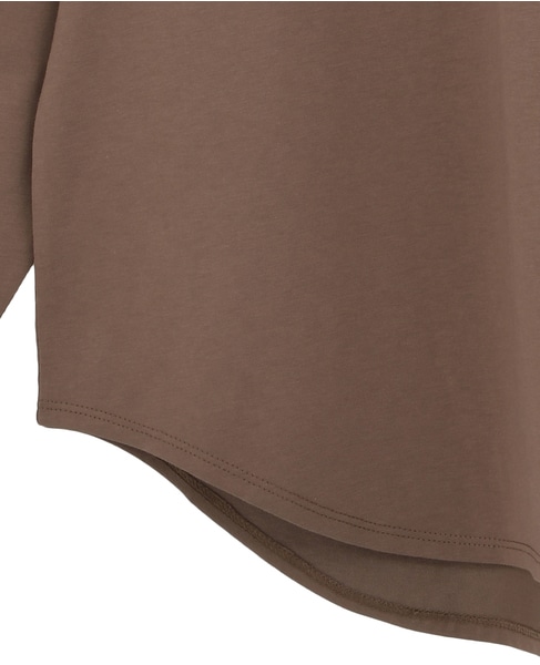 定番ラウンドヘムロングTシャツ 詳細画像 モカ 16