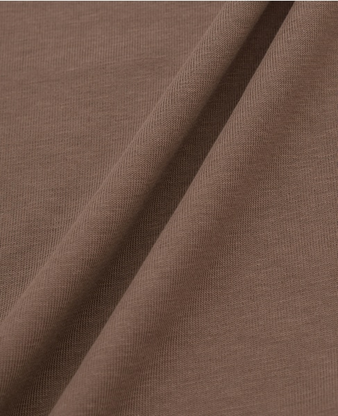 定番ラウンドヘムロングTシャツ 詳細画像 モカ 17