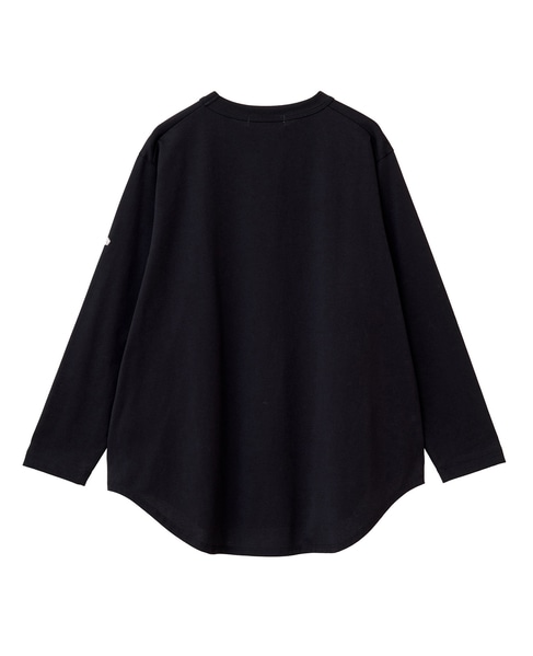 定番ラウンドヘムロングTシャツ 詳細画像 ブラック 6