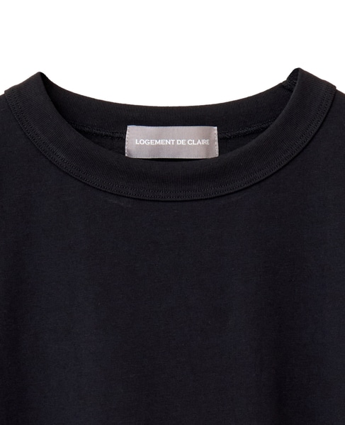 定番ラウンドヘムロングTシャツ 詳細画像 ブラック 7