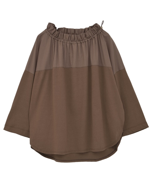 【LOURMARIN】フリルカラープルオーバー7分袖 詳細画像 ブラウン 9