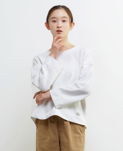 ラウンドネックカットプルオーバー 詳細画像 ホワイト 1