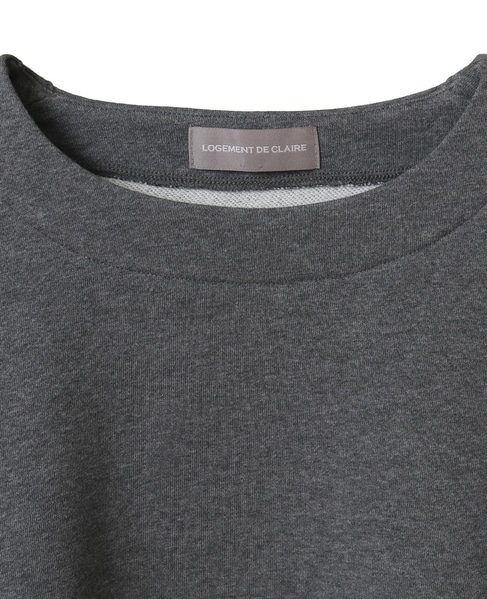 ラウンドネックカットプルオーバー 詳細画像 チャコールグレー 11
