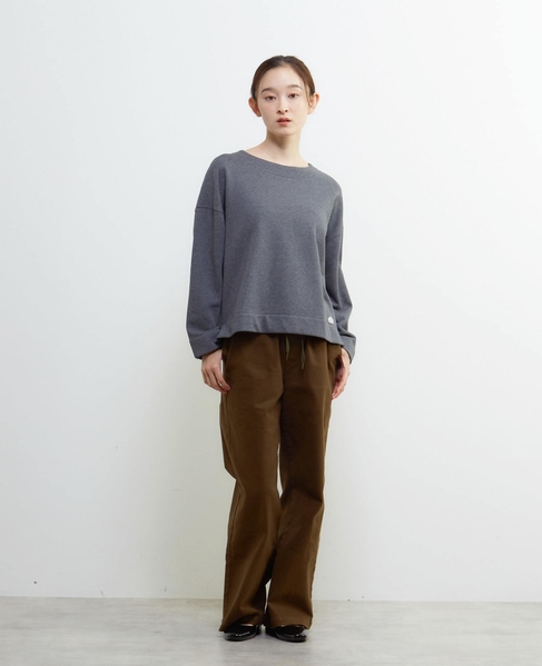ラウンドネックカットプルオーバー 詳細画像 チャコールグレー 2