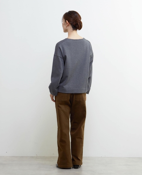 ラウンドネックカットプルオーバー 詳細画像 チャコールグレー 4
