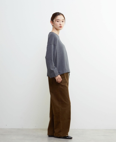 ラウンドネックカットプルオーバー 詳細画像 チャコールグレー 6