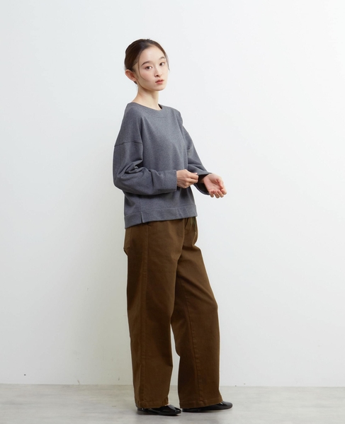 ラウンドネックカットプルオーバー 詳細画像 チャコールグレー 7